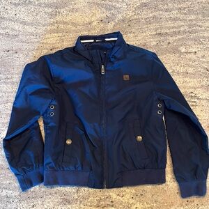 Janie and Jack Boys Wind Breaker Blue Jacket size 5-6 Years Old